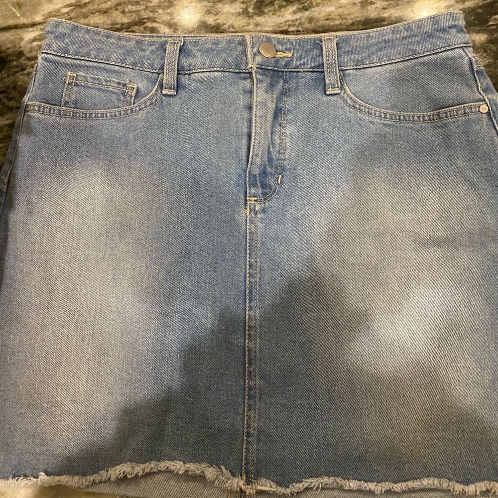 Denim mini skirt